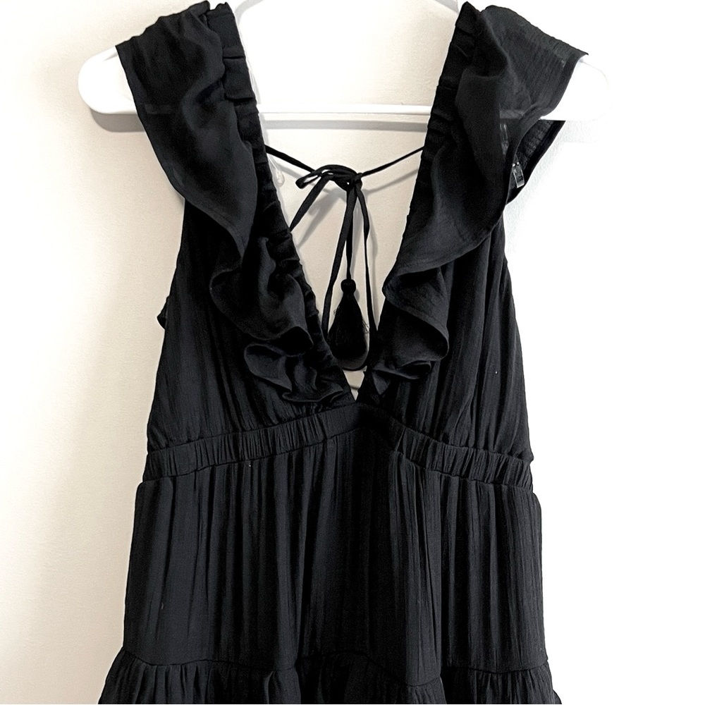 HYFVE Deep V-Neck Ruffle Mini Dress - Picture 3 of 5
